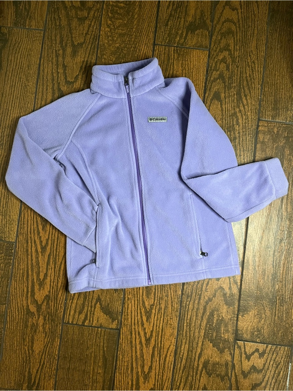 Columbia Lavender Fleece Jacket with Logo Tag